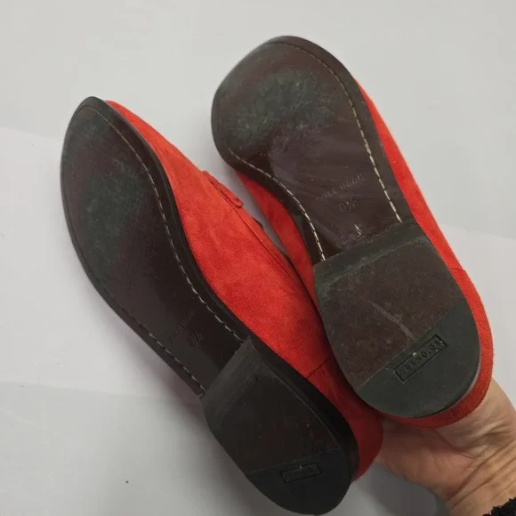 Cole Haan Womens W10220 Red Suede Tassel Loafers Size 8.5 B Grand.OS - Picture 7 of 7